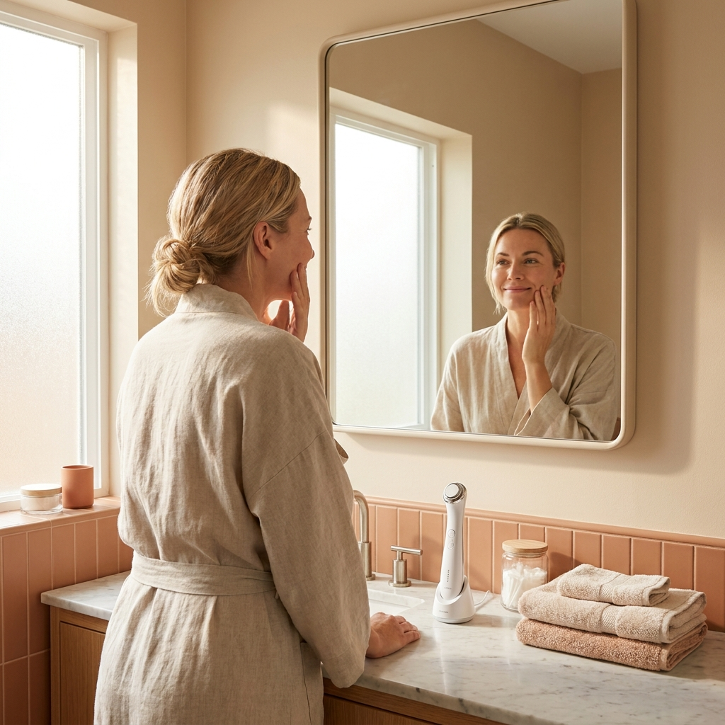 Huidstraler Pro routine — resultaat behouden